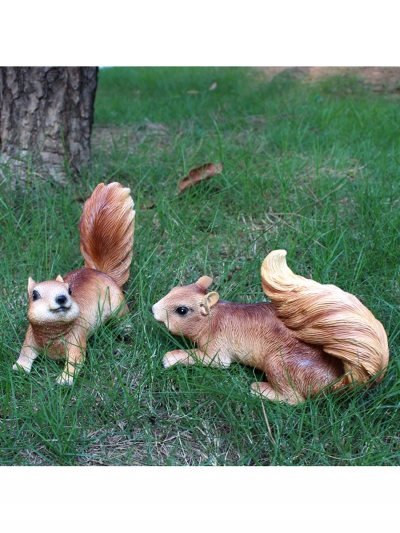 Садовая фигурка Duo Squirrels-8